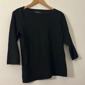 Womens silk lace side top